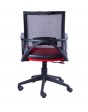 Aria Mid Back Ergonomic Chair In Black & Red Colour