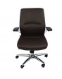 Axel Mid Back Executive Chair In Brown Colour