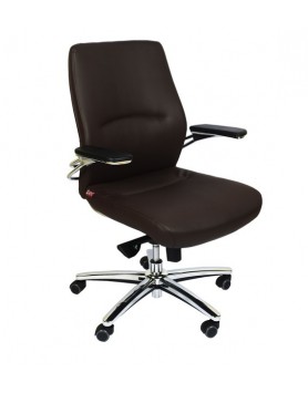 Axel Mid Back Executive Chair In Brown Colour
