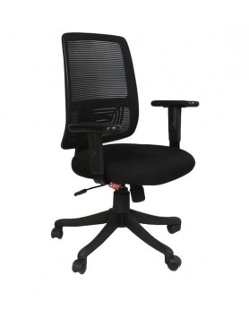 Jackson Mid Back Ergonomic Chair In Black Colour