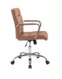 Noah Medium Back Chair In Light Brown Colour