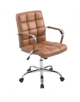 Noah Medium Back Chair In Light Brown Colour