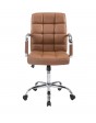 Noah Medium Back Chair In Light Brown Colour