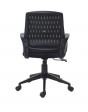 Spots Mid Back Ergonomic Chair In Black Colour