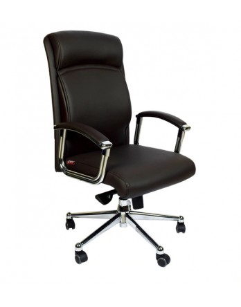 Stella High Back Executive Chair In Dark Brown Colour