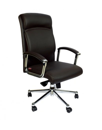 Stella High Back Executive Chair In Dark Brown Colour