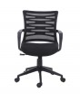 Zig-Zag Mid Back Ergonomic Chair In Black Colour