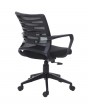 Zig-Zag Mid Back Ergonomic Chair In Black Colour